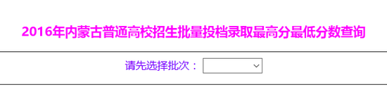 ���ɹ�2016�����θ�УͶ��¼ȡ��߷���ͷֲ�ѯ���