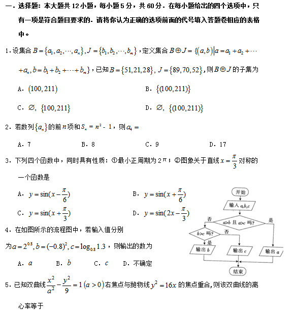 高考理科数学模拟试题.png