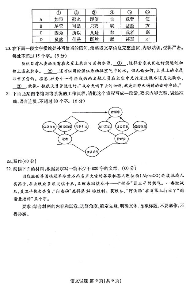 安徽2017年3月江南十校联考一模语文试题